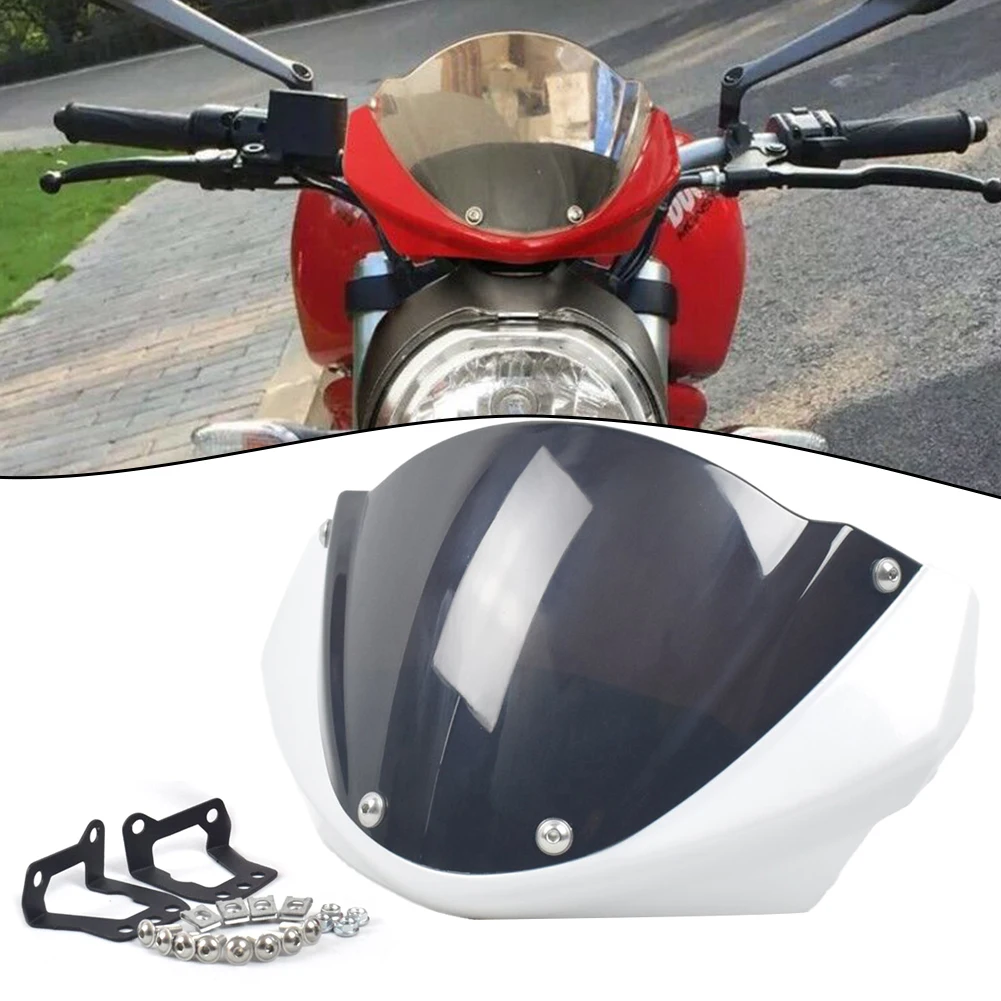 1x New Motorcycle Windshield With Fairing Meter Sun Visor Fits For Ducati 696 795 796 1100 All Years High-quality PC Part
1x New Motorcycle Windshield With Fairing Meter Sun Visor Fits For Ducati 696 795 796 1100 All Years High-quality PC Part