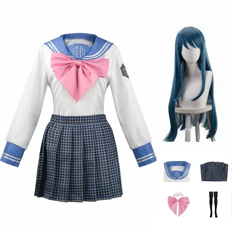 Аниме Danganronpa Maizono Sayaka платья униформа парик комплект косплей костюм M20
