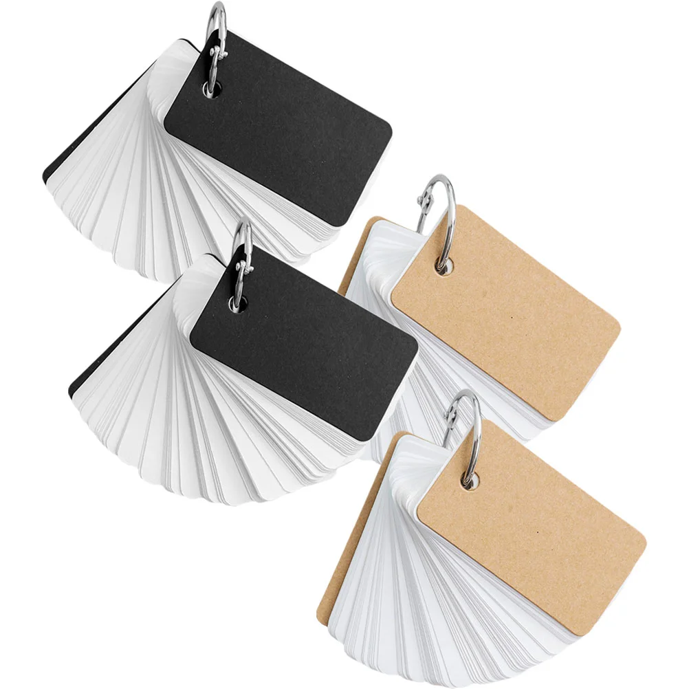 4 Pcs Cardboard Cover Book Students Blank Flashcards Pocket Sized Notebook Storage Learning Memory Paper DIY Mini Binder Clips
4 Pcs Cardboard Cover Book Students Blank Flashcards Pocket Sized Notebook Storage Learning Memory Paper DIY Mini Binder Clips