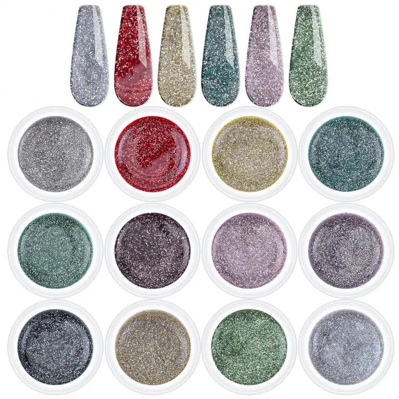Gel Nail Polish Nail Art Reflective Glitter Soak Off Uv Led Gel Diy Nails 12 Colors Nail Varnish Manicure Sparkling Sequins 5ml
Gel Nail Polish Nail Art Reflective Glitter Soak Off Uv Led Gel Diy Nails 12 Colors Nail Varnish Manicure Sparkling Sequins 5ml