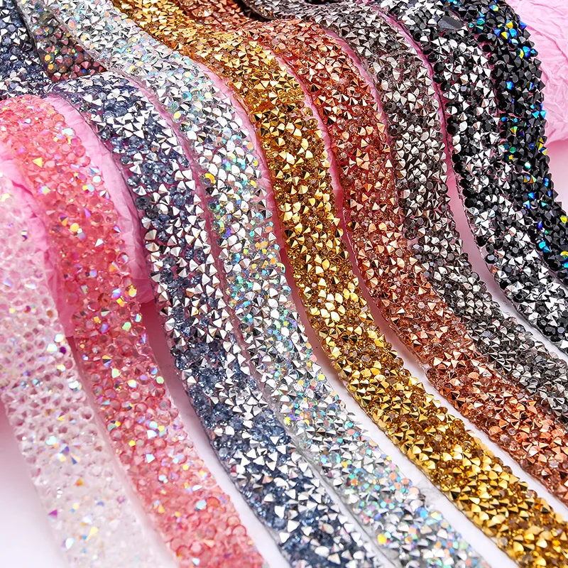 Self Adhesive Crystal Rhinestone Sticker Diamond Ribbon Crystal Tape Strass Ribbon Chain Rhinestones Trim DIY Crafts Decorations 
Self Adhesive Crystal Rhinestone Sticker Diamond Ribbon Crystal Tape Strass Ribbon Chain Rhinestones Trim DIY Crafts Decorations