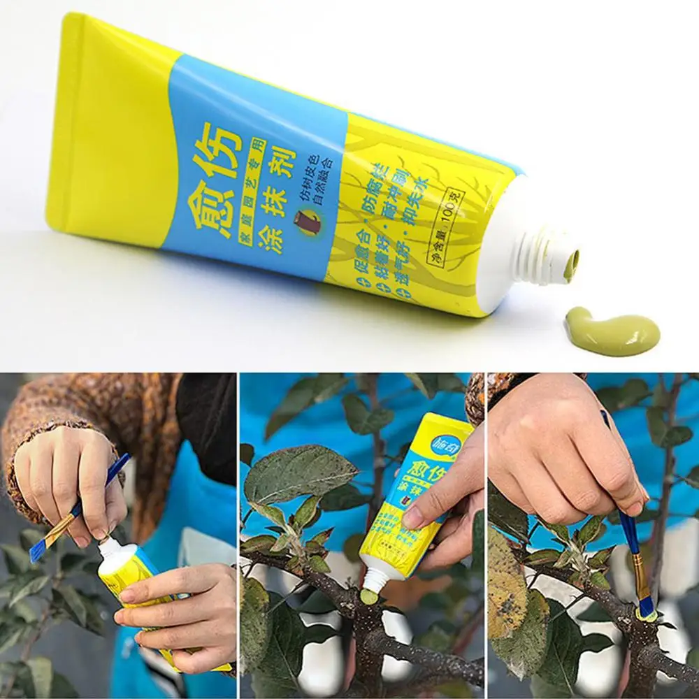 100g Plant Tree Wound Cut Paste Smear Agent Pruning Compound Sealer with Brush 
100g Plant Tree Wound Cut Paste Smear Agent Pruning Compound Sealer with Brush