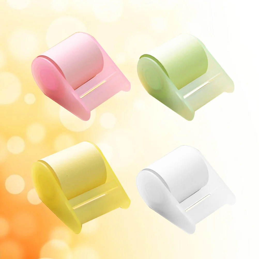 4Pcs Sticky Notepads Roll Super Self-Stick Notes with Tape Dispenser Memo Pad for Home School Office(Random Color)
4Pcs Sticky Notepads Roll Super Self-Stick Notes with Tape Dispenser Memo Pad for Home School Office(Random Color)