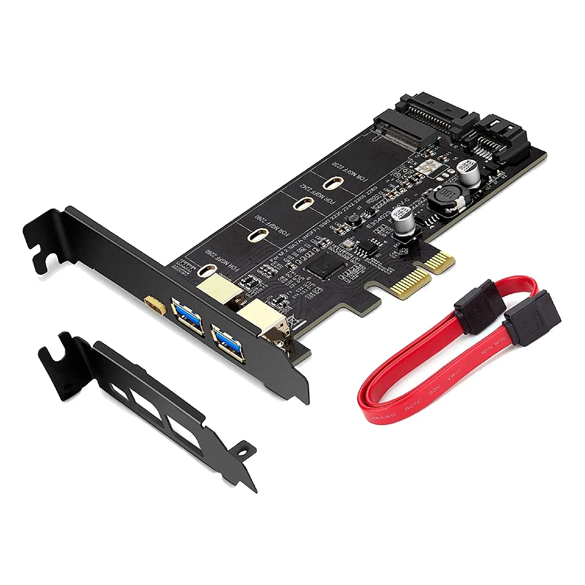 PCI-E к USB 3,0 PCI экспресс-карта, включает 1 USB C и 2 USB-порта A, M.2 NVME к PCIe 3,0 адаптер, карта с кронштейном
PCI-E к USB 3,0 PCI экспресс-карта, включает 1 USB C и 2 USB-порта A, M.2 NVME к PCIe 3,0 адаптер, карта с кронштейном