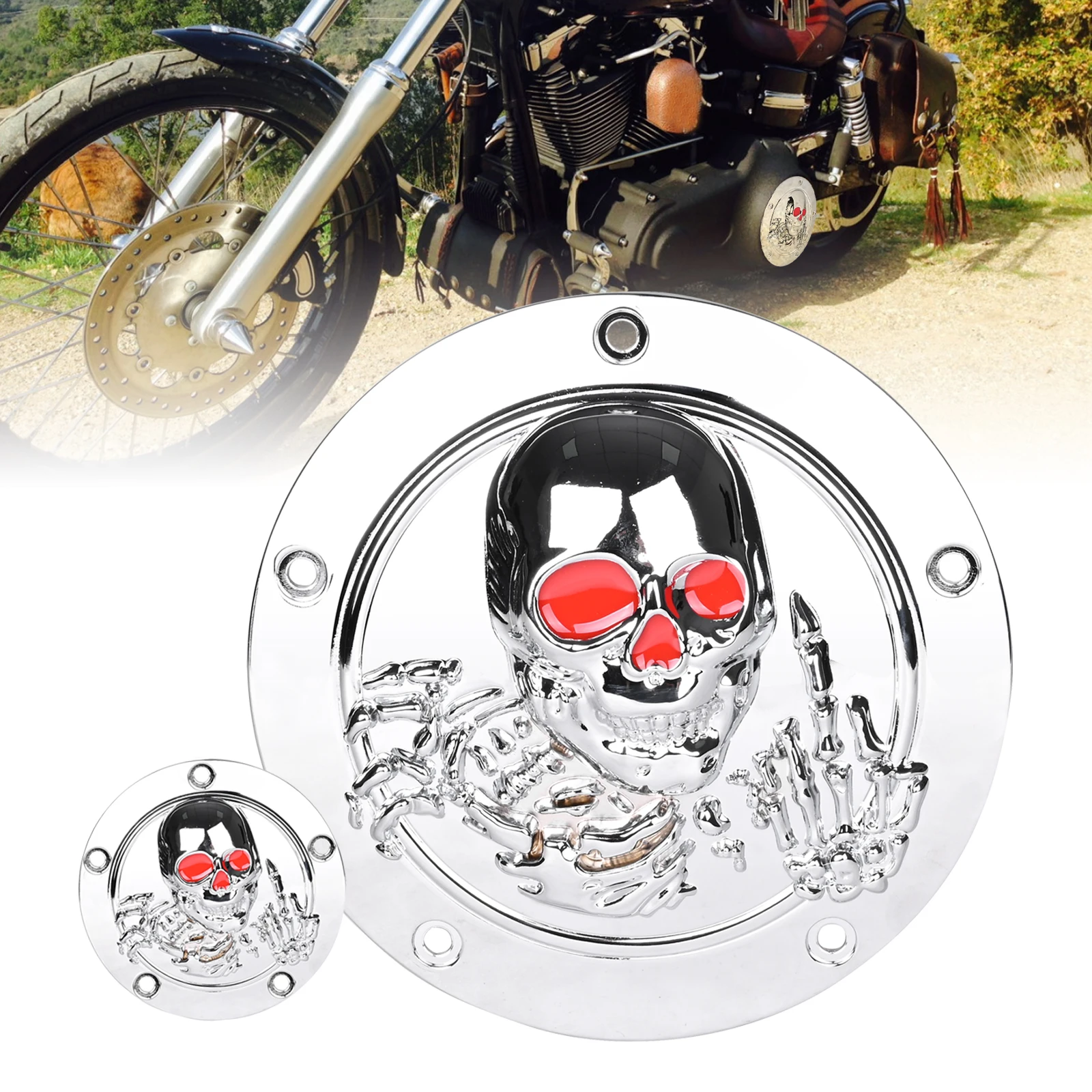 Motorcycle Parts 5 Hole Derby Engine Timing Points Cover for Harley Big Twin Cam Touring Road King Electra Glide FLHR FLHX FXST
Motorcycle Parts 5 Hole Derby Engine Timing Points Cover for Harley Big Twin Cam Touring Road King Electra Glide FLHR FLHX FXST