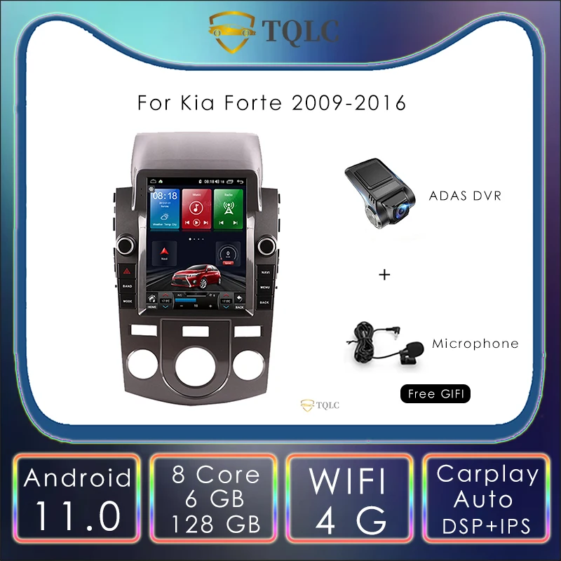 Android 11.0 Car Radio Tesla Style Vertical For KIA Fort 9.7 Inch Carplay Multimedia Stereo Gps Navigation Head Unit 2009-2016
Android 11.0 Car Radio Tesla Style Vertical For KIA Fort 9.7 Inch Carplay Multimedia Stereo Gps Navigation Head Unit 2009-2016