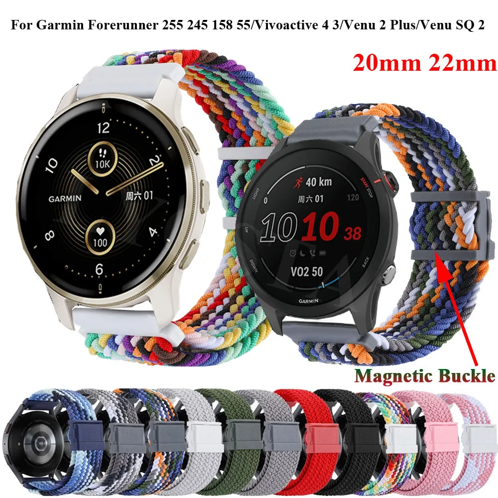 Wristband For Garmin Forerunner 255 745 158 55 245 645 Venu 2 Plus sq2 Strap 20/22mm Magnetic Buckle Bracelet For Vivoactive 3 4
Wristband For Garmin Forerunner 255 745 158 55 245 645 Venu 2 Plus sq2 Strap 20/22mm Magnetic Buckle Bracelet For Vivoactive 3 4