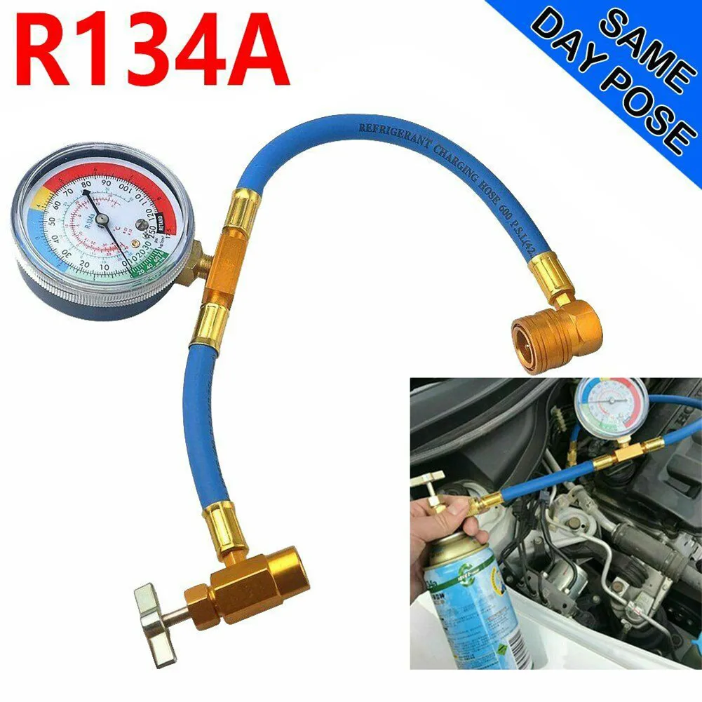 Car Air Conditioner Tools Freon R134A A/C Air Conditioning Recharge Measuring Hose Gauge Refrigerante Open Valve Charging Pipe
Car Air Conditioner Tools Freon R134A A/C Air Conditioning Recharge Measuring Hose Gauge Refrigerante Open Valve Charging Pipe