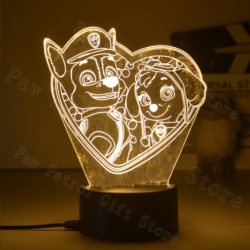 New Paw Patrol 3D LED Night Light Cartoon Chase Skye Patrol Puppy Dog Toys Table Lamp Home Decoration Kids Birthday Gifts
New Paw Patrol 3D LED Night Light Cartoon Chase Skye Patrol Puppy Dog Toys Table Lamp Home Decoration Kids Birthday Gifts