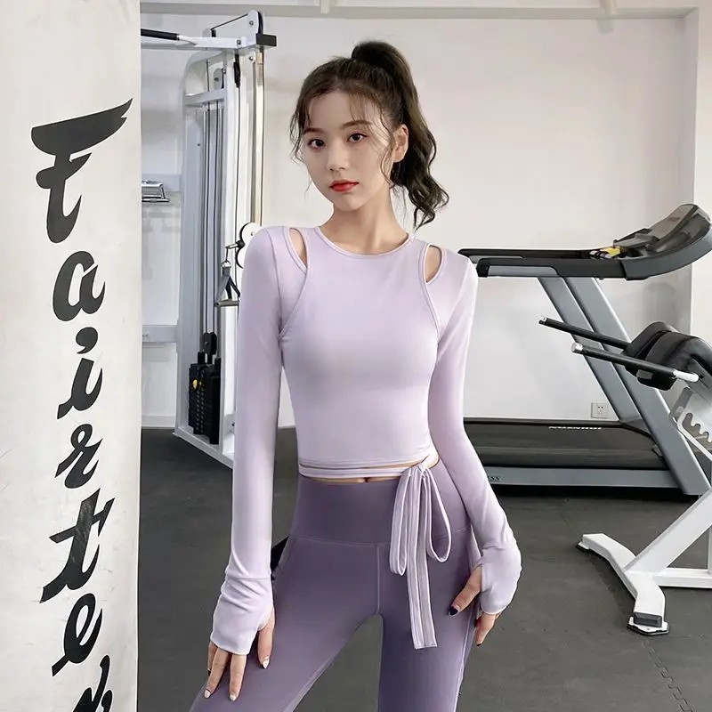 Yoga Clothes for Women Autumn Winter Models Long-sleeved Beauty Back Tight Sexy Professional Training Sports Running Fitness Top
Yoga Clothes for Women Autumn Winter Models Long-sleeved Beauty Back Tight Sexy Professional Training Sports Running Fitness Top