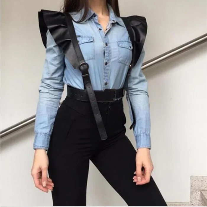 Sexy Women Leather Belt Female Slim Body Bondage Cage Punk Harness Waist Straps Suspenders Fashion Belt Accessories
Sexy Women Leather Belt Female Slim Body Bondage Cage Punk Harness Waist Straps Suspenders Fashion Belt Accessories