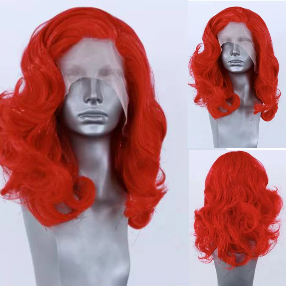 Red Synthetic Lace Front Wig Heat Resistant High Density Long Body Wave Black Wig Glueless Cosplay Wigs For Black Women
Red Synthetic Lace Front Wig Heat Resistant High Density Long Body Wave Black Wig Glueless Cosplay Wigs For Black Women