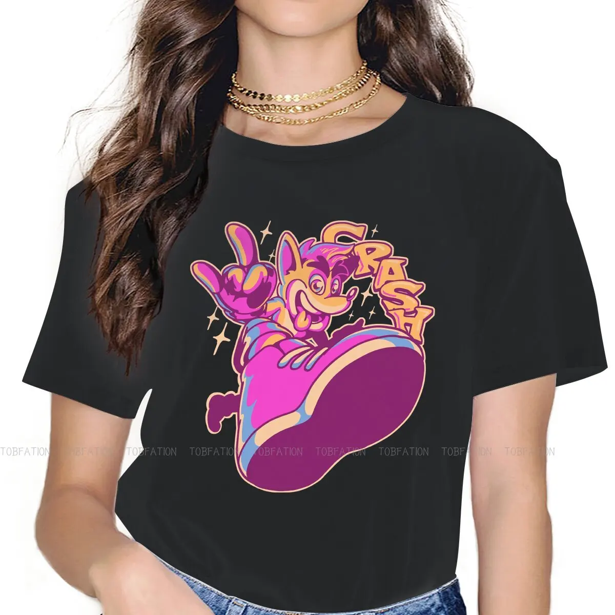 Jump It Up Women's T Shirt Crash Bandicoot Game Ladies Tees Harajuku O-neck Tops Basic Tshirt 4XL Loose Fashion
Jump It Up Women's T Shirt Crash Bandicoot Game Ladies Tees Harajuku O-neck Tops Basic Tshirt 4XL Loose Fashion
