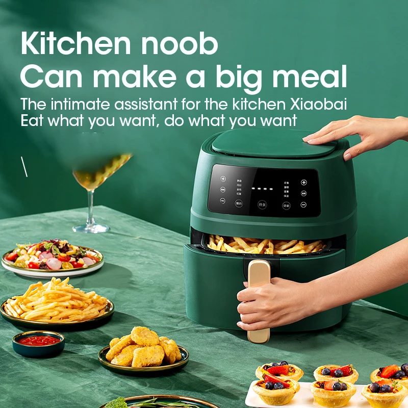 Multifunct Oil-Free Air Fryer 5L French Fries Electric Oven 2400W Toaster Fryer Without Oil Hot Air Fryer Dehydrators Toaster
Multifunct Oil-Free Air Fryer 5L French Fries Electric Oven 2400W Toaster Fryer Without Oil Hot Air Fryer Dehydrators Toaster