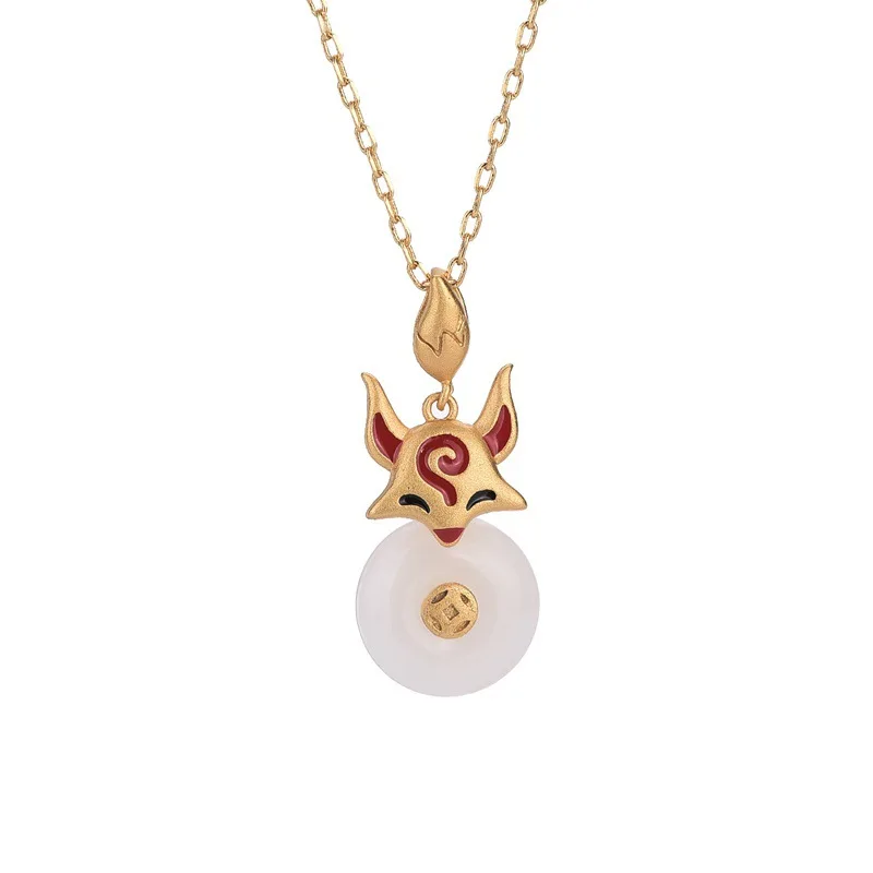 White Jade Fox Pendant Amulet Choker Pendants 925 Silver Natural Jewelry Gift Gifts for Women Stone Chalcedony Necklace
White Jade Fox Pendant Amulet Choker Pendants 925 Silver Natural Jewelry Gift Gifts for Women Stone Chalcedony Necklace