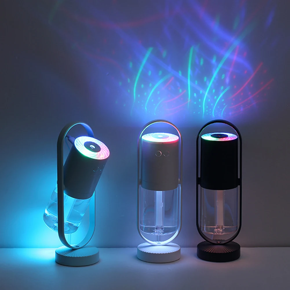 Rotary Electric USB Air Humidifier with LED Night Light Projection Aroma Oil Diffuser Home Car Purification Atomizer Mist Maker
Rotary Electric USB Air Humidifier with LED Night Light Projection Aroma Oil Diffuser Home Car Purification Atomizer Mist Maker