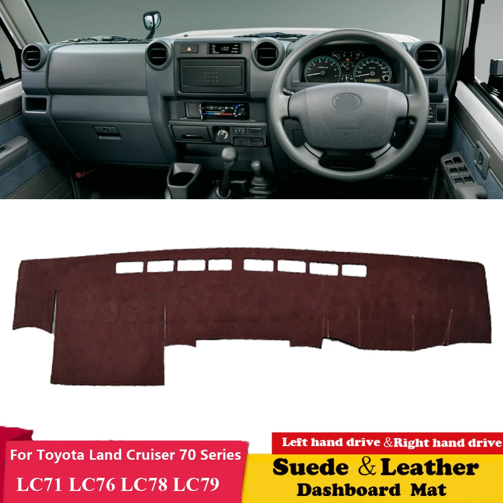 For Toyota Land Cruiser 70 Series LC71 LC76 LC78 LC79 Car Leather Dashmat Dash Mats Dashboard Cover Sunshield Accessories Suede
For Toyota Land Cruiser 70 Series LC71 LC76 LC78 LC79 Car Leather Dashmat Dash Mats Dashboard Cover Sunshield Accessories Suede