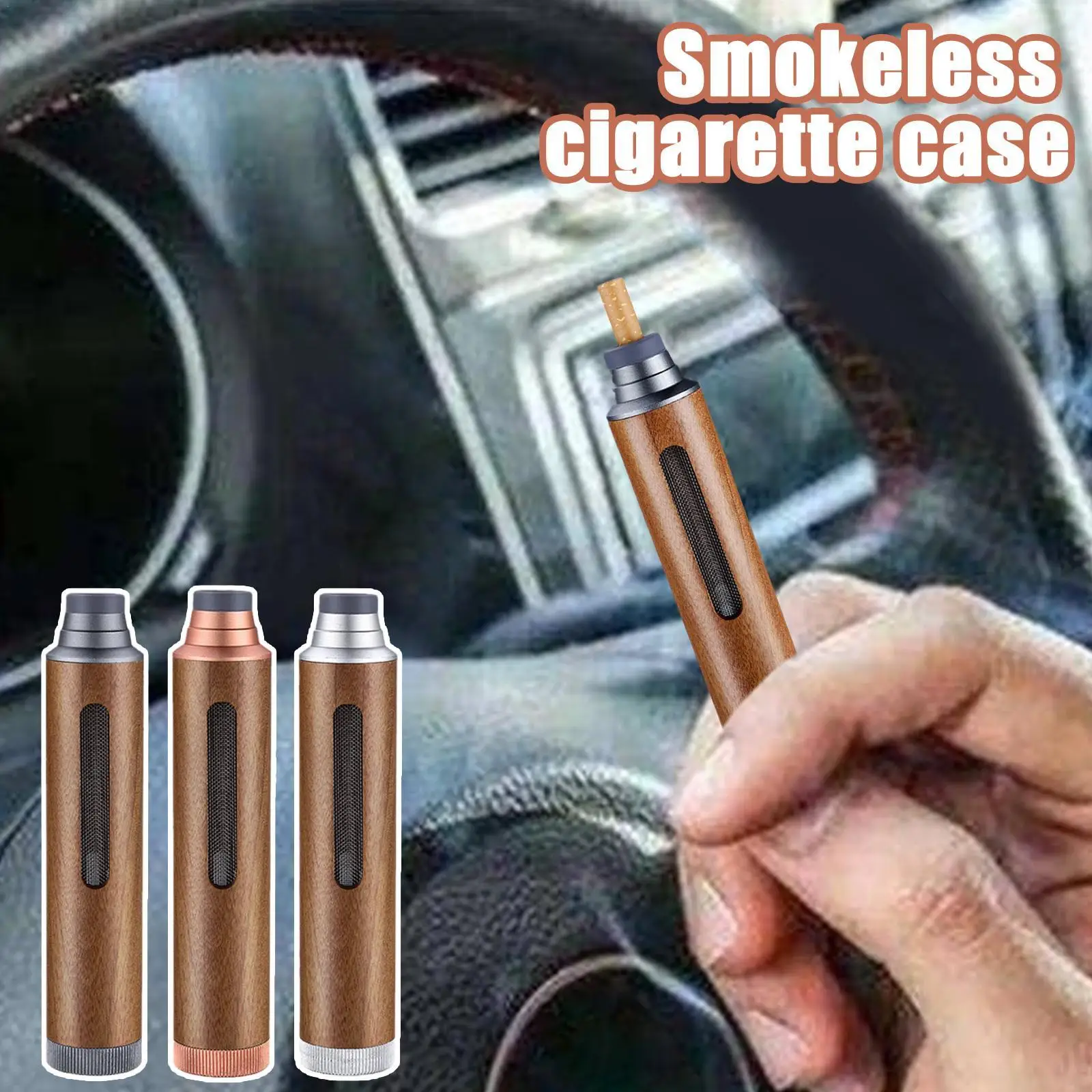 Portable Ashtray Mini Car Ashtray Cigarette Holder Anti Soot-flying Cigarette Cover Anti-ash Wood Cigarette Cover Smoking Gift
Portable Ashtray Mini Car Ashtray Cigarette Holder Anti Soot-flying Cigarette Cover Anti-ash Wood Cigarette Cover Smoking Gift