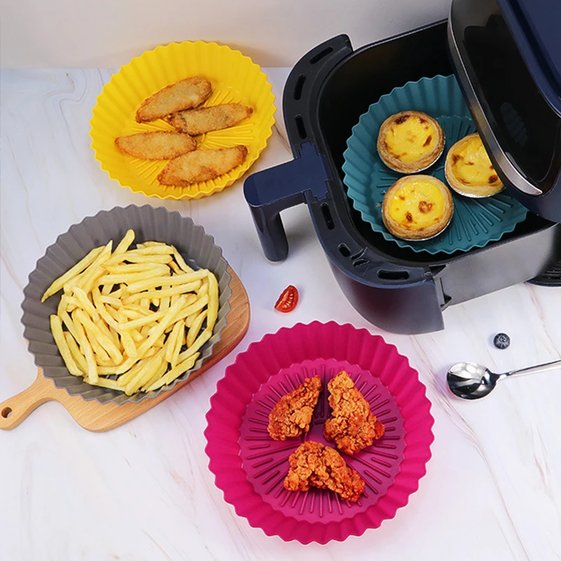 Air Fryer Pad Silicone Pot Oven Baking Tray Air Fryers Basket Mat Reusable Baking Lining Round Grill Pan Accessories Kitchen
Air Fryer Pad Silicone Pot Oven Baking Tray Air Fryers Basket Mat Reusable Baking Lining Round Grill Pan Accessories Kitchen
