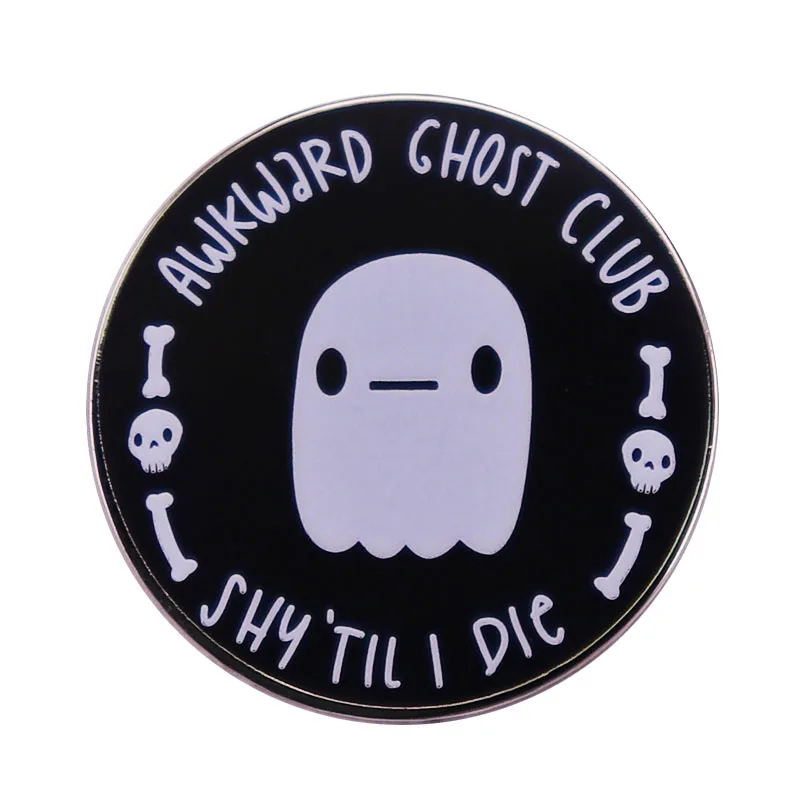 The Awkward Ghost Club Shy Til I Die Enamel Pin Cute Boos Brooch Funny Quote Mental Health Introvert Halloween Gifts
The Awkward Ghost Club Shy Til I Die Enamel Pin Cute Boos Brooch Funny Quote Mental Health Introvert Halloween Gifts