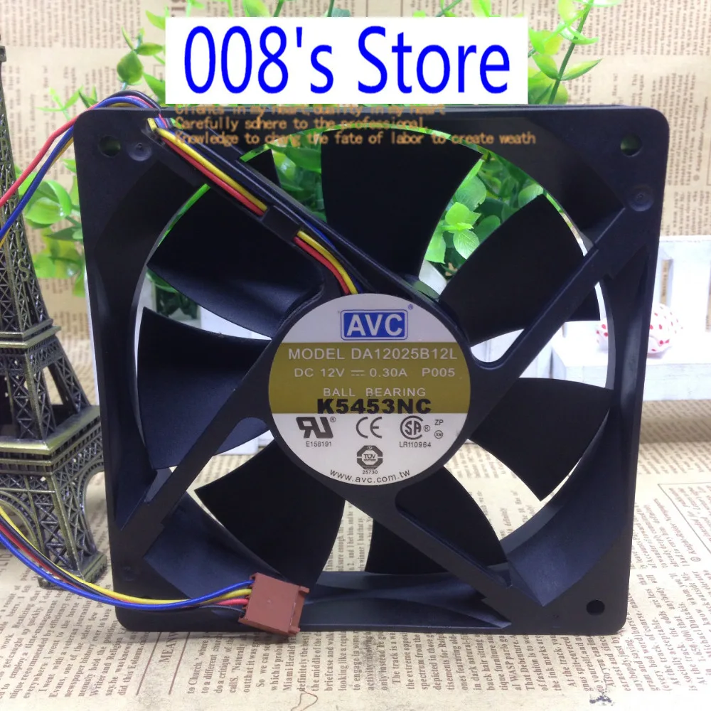 New CPU Cooler Fan For DA12025B12L 12*12cm 120*120*25MM 1225 12V 0.3A P005 4 Pin Speed Control PC Case Cooling 700/2600RPM PWM
New CPU Cooler Fan For DA12025B12L 12*12cm 120*120*25MM 1225 12V 0.3A P005 4 Pin Speed Control PC Case Cooling 700/2600RPM PWM