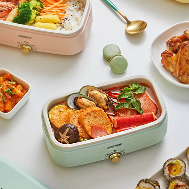 500W Electric Lunch Box Rice Cooker Hotpot Portable Food Warmer Multicooker Heat Preservation Cooking Pot Mini Frying Pan 220V
500W Electric Lunch Box Rice Cooker Hotpot Portable Food Warmer Multicooker Heat Preservation Cooking Pot Mini Frying Pan 220V