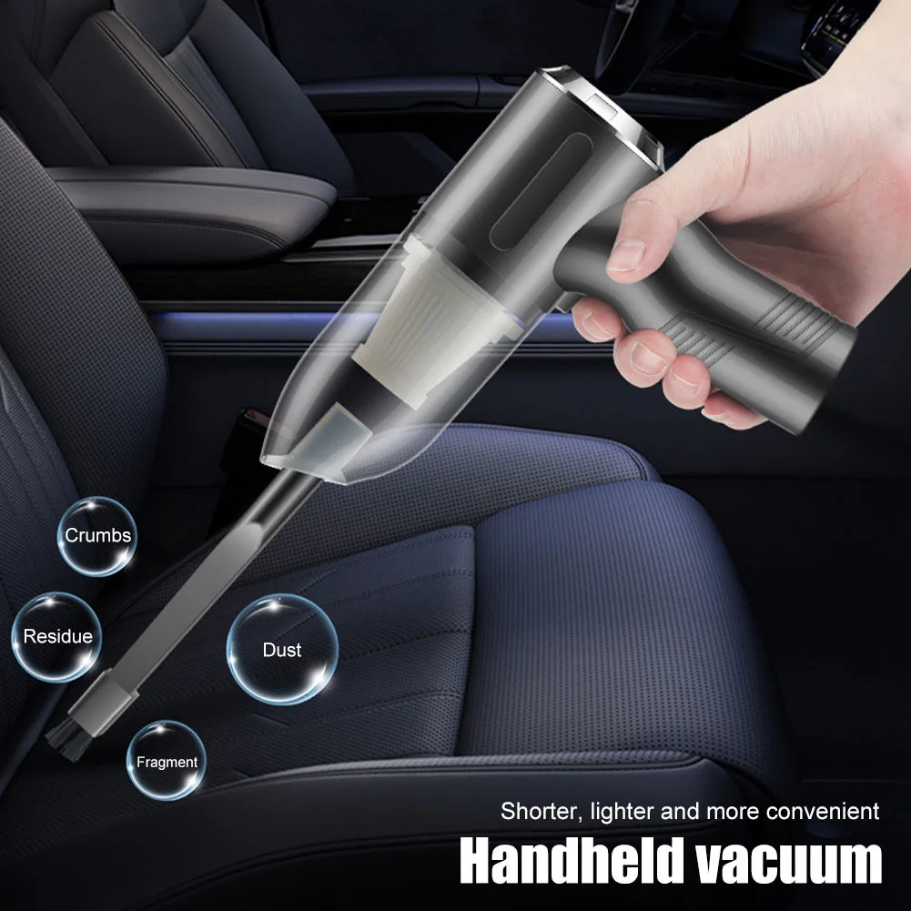 120W Wireless Car Vacuum Cleaner 10000Pa Suction Rechargeable Handheld Vacuum Car Cleaning Tool with 3 Nozzles for Home Office
120W Wireless Car Vacuum Cleaner 10000Pa Suction Rechargeable Handheld Vacuum Car Cleaning Tool with 3 Nozzles for Home Office