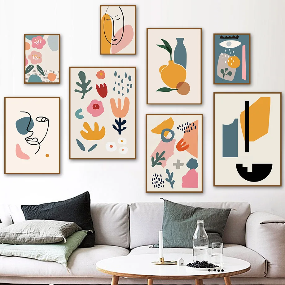 Color Abstract Line Face Flower Plant Vase Wall Art Painting CanvasNordic Poster And Prints Wall Pictures For Living Room Decor
Color Abstract Line Face Flower Plant Vase Wall Art Painting CanvasNordic Poster And Prints Wall Pictures For Living Room Decor