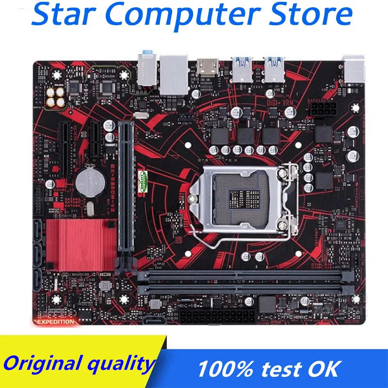 

For ASUS EX-B360M-V3 B360M-V3 B360 B360M LGA 1151 Motherboard DDR4 Computer USB3.0 SATA3 M.2 SSD Desktop Mainboard Used