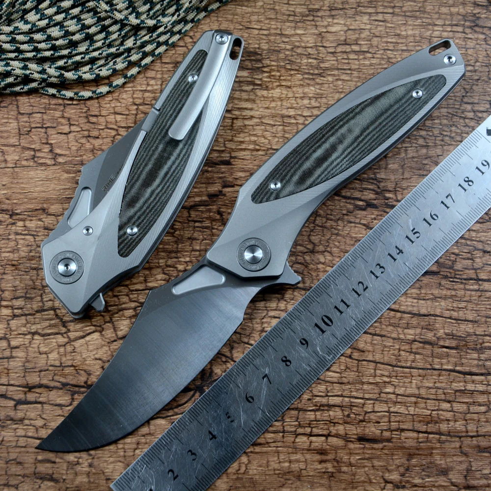 D2 Stainless Steel Blade Satin Fast Open Flipper Ball Bearing Pocket Folding Hunting Knives Titanium Handle Twosun TS367
D2 Stainless Steel Blade Satin Fast Open Flipper Ball Bearing Pocket Folding Hunting Knives Titanium Handle Twosun TS367