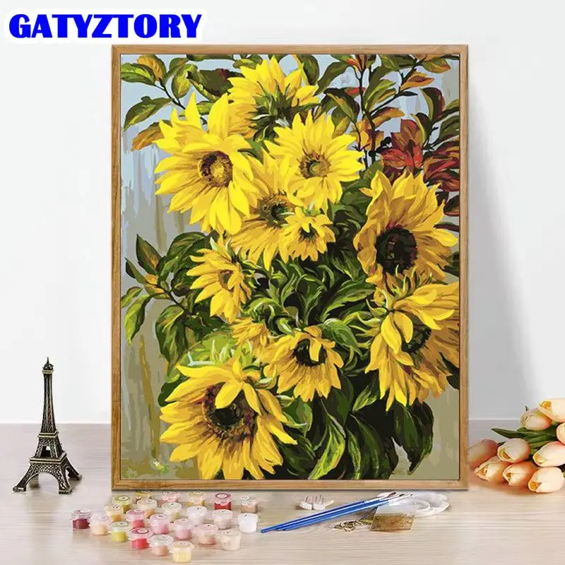 GATYZTORY Painting By Numbers Kits For Adults 40x50cm Canvas Sunflower Acrylic Paints Art Diy Unique Gift Kids Beginners Home De
GATYZTORY Painting By Numbers Kits For Adults 40x50cm Canvas Sunflower Acrylic Paints Art Diy Unique Gift Kids Beginners Home De