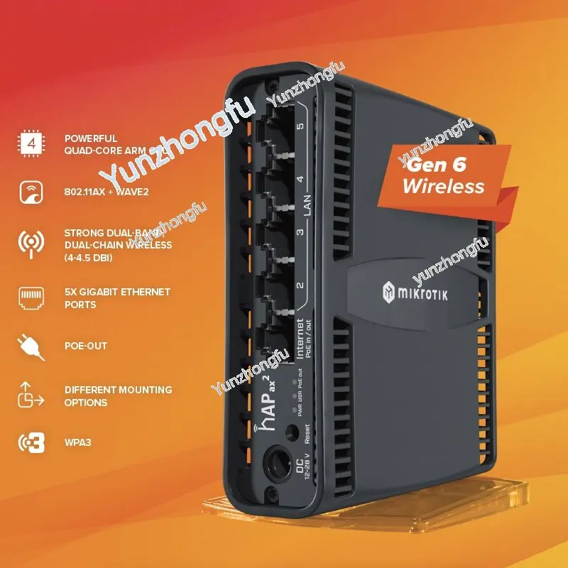 【 Preventa 】para MikroTik C52iG-5HaxD2HaxD-TC HAP Ax2 Wifi6 802.11ax router inalámbrico 【disponible a principios de November】
【 Preventa 】para MikroTik C52iG-5HaxD2HaxD-TC HAP Ax2 Wifi6 802.11ax router inalámbrico 【disponible a principios de November】