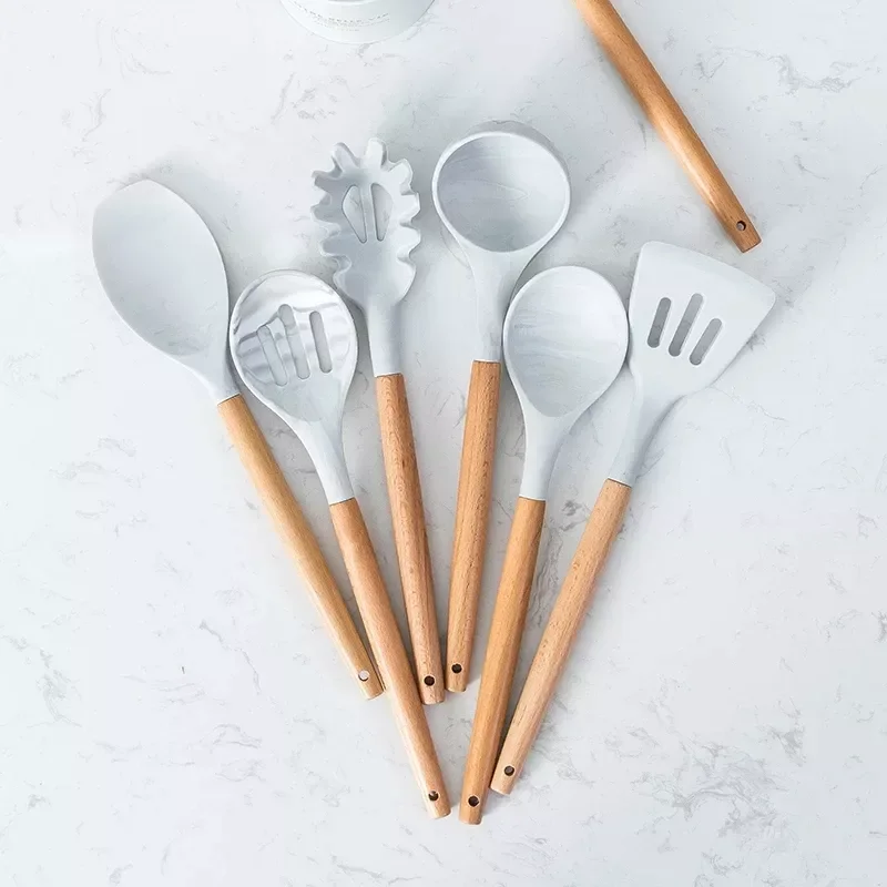 White Marbling Kitchen Cookware Silicone Kitchenware Non Stick Cooking Pot Set Egg Beaters Shovel Soup Spoon Utensil Set
White Marbling Kitchen Cookware Silicone Kitchenware Non Stick Cooking Pot Set Egg Beaters Shovel Soup Spoon Utensil Set