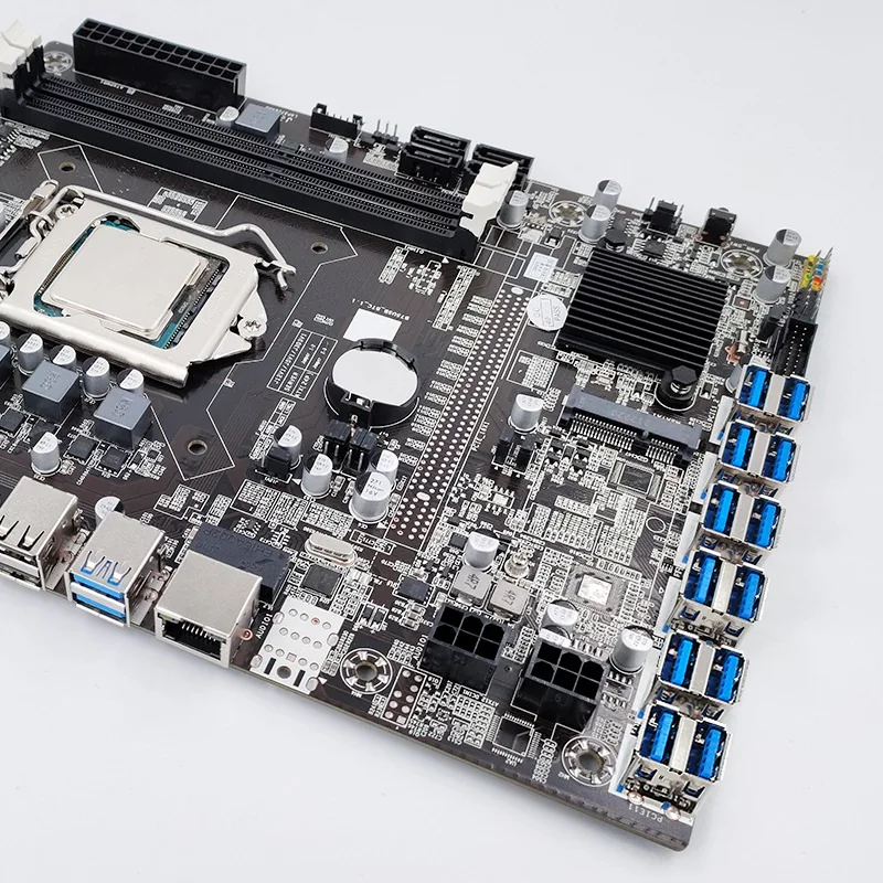 B75 12USB ETH Mining Motherboard+G540 CPU+2XSATA Cable+4PIN To SATA Cable 12USB3.0 B75 USB ETH Miner Motherboard
B75 12USB ETH Mining Motherboard+G540 CPU+2XSATA Cable+4PIN To SATA Cable 12USB3.0 B75 USB ETH Miner Motherboard