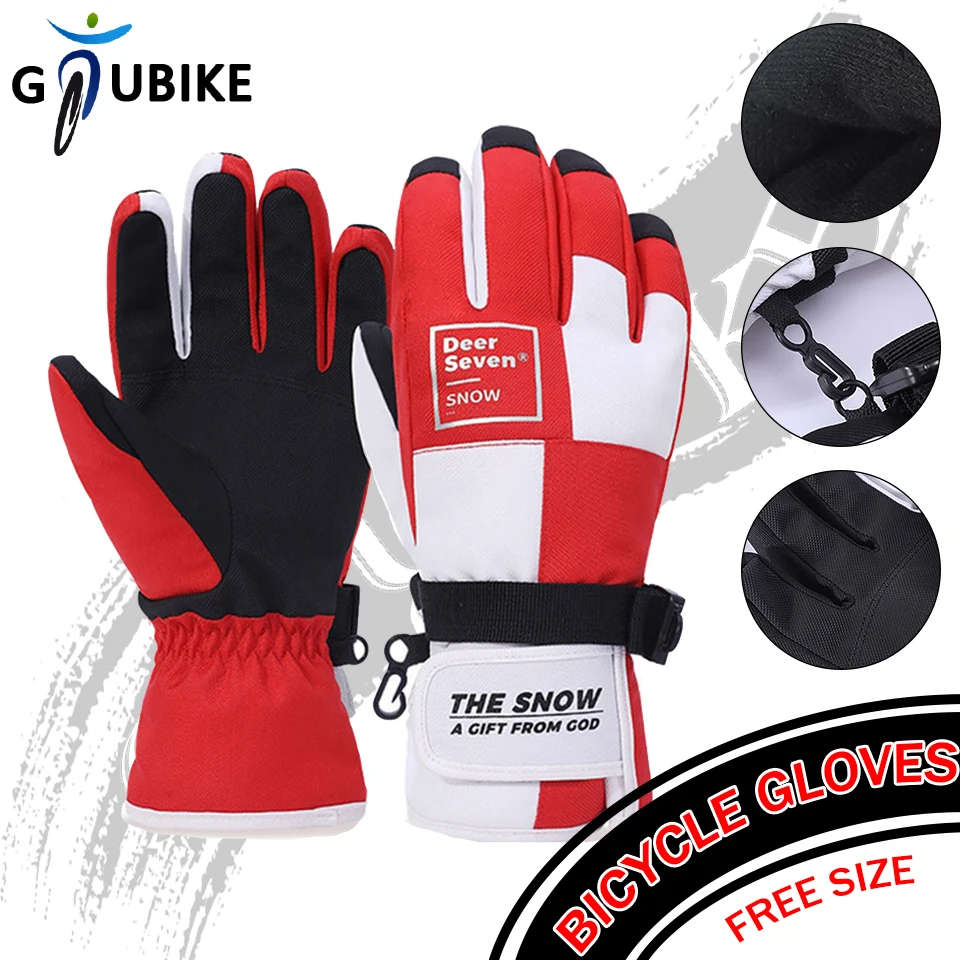 GTUBIKE Outdoor Warmth Ski Gloves For Kids Adult Non-slip Touchscreen Waterproof Children Women Men Winter Snowboard Snow Gloves
GTUBIKE Outdoor Warmth Ski Gloves For Kids Adult Non-slip Touchscreen Waterproof Children Women Men Winter Snowboard Snow Gloves