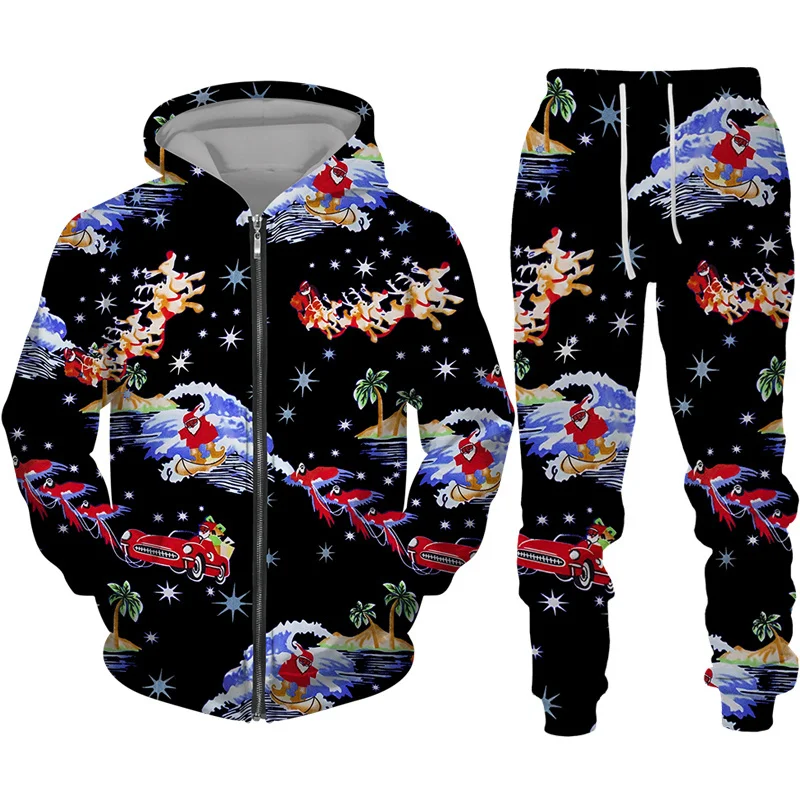 New fashion Christmas theme 3d printing Hoodiepantsset New Year holiday party Harajuku Street Sportswear set Funny couple clothi
New fashion Christmas theme 3d printing Hoodiepantsset New Year holiday party Harajuku Street Sportswear set Funny couple clothi
