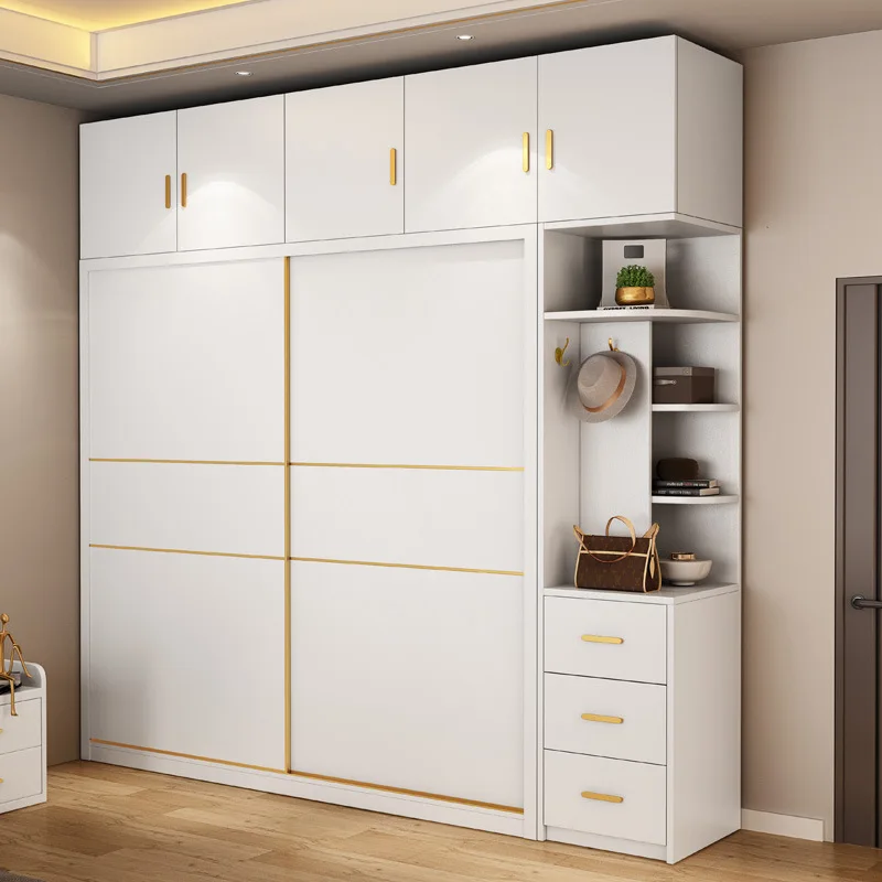 Solid Wood Multi-Layer Sliding Door Wardrobe Modern Simple Household Bedroom Furniture Clothing Closet
Solid Wood Multi-Layer Sliding Door Wardrobe Modern Simple Household Bedroom Furniture Clothing Closet