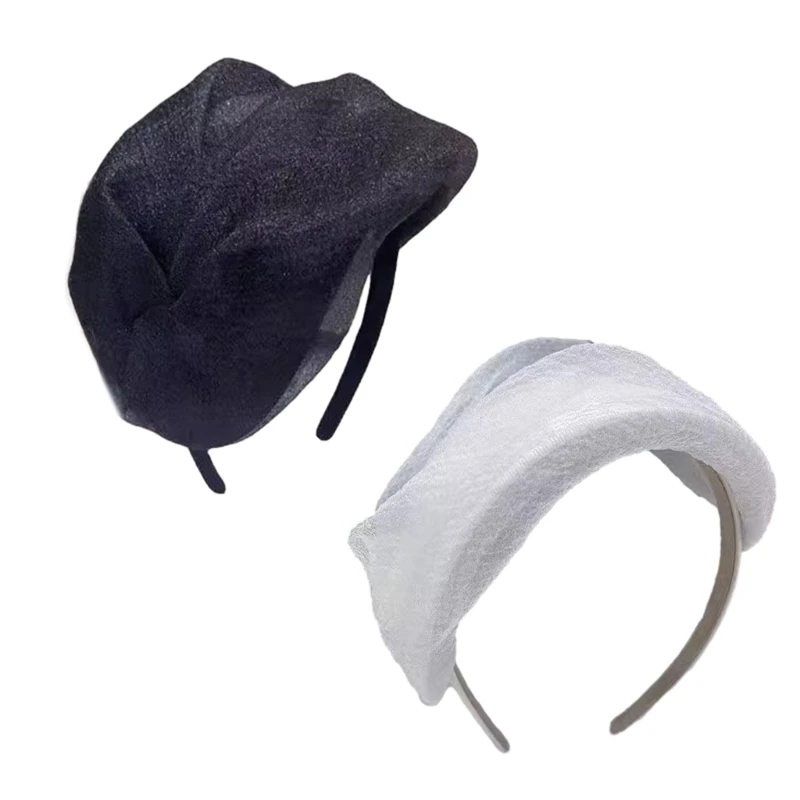 

1920-х годов, повязка для волос в форме шляпы из полупряжи, свадебная повязка для невесты, белая повязка для волос, Прямая