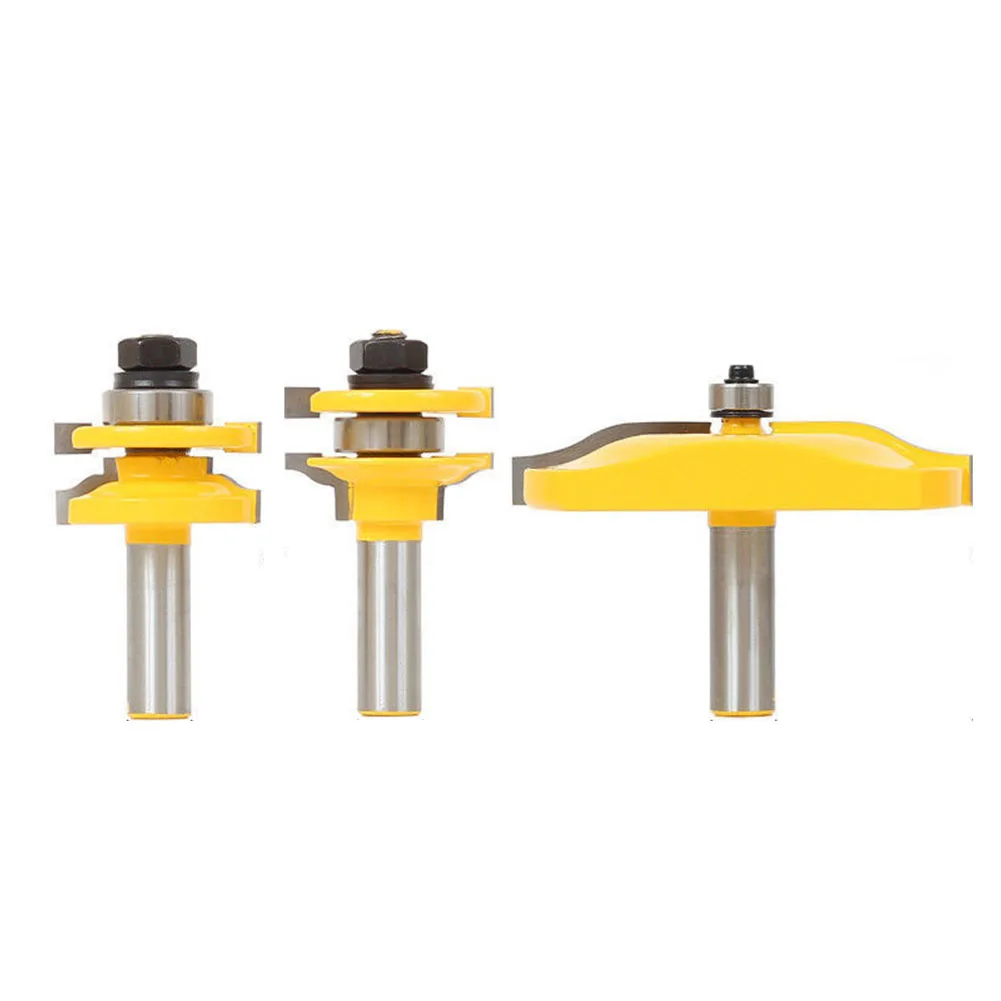 New Practical Router Bit Stile Router Bits 1/2 Shank 3 X 3pcs Matched Standard Metal Ogee Cutter Tenon Cutters
New Practical Router Bit Stile Router Bits 1/2 Shank 3 X 3pcs Matched Standard Metal Ogee Cutter Tenon Cutters