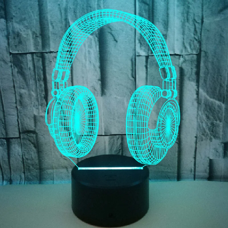 Acrylic Headset 3d Table Desk Lamp 7 Color Gradient Led Nightlight Touch Remote Control Home Decor Kids Gift
Acrylic Headset 3d Table Desk Lamp 7 Color Gradient Led Nightlight Touch Remote Control Home Decor Kids Gift