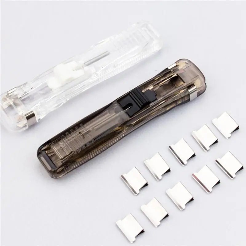 Clam Clip Dispenser With Refill Clips Seamless Stapler Push Clip Device Portable Handheld Paper Fast Clam Clip Dispenser
Clam Clip Dispenser With Refill Clips Seamless Stapler Push Clip Device Portable Handheld Paper Fast Clam Clip Dispenser