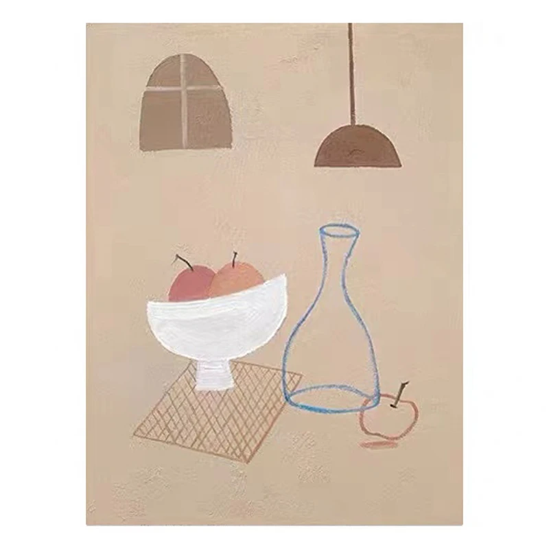 Scandinavian style pure hand-painted oil painting small fresh Morandi warm color small group texture painting abstract modern
Scandinavian style pure hand-painted oil painting small fresh Morandi warm color small group texture painting abstract modern