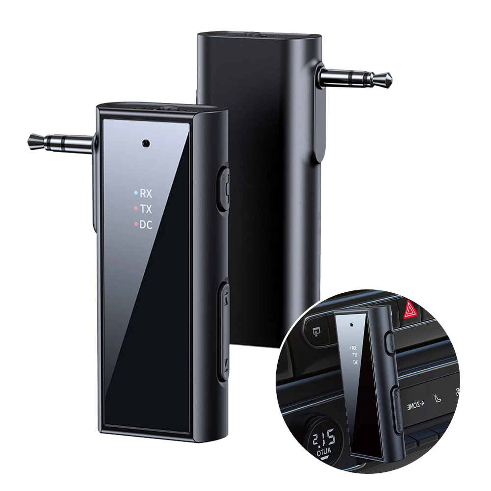 Bluetooth Transmitter Receiver 2 In 1 Bluetooth 5.1 AUX Adapter Portable Wireless Audio Adapter for Car Headphones Speakers TVs
Bluetooth Transmitter Receiver 2 In 1 Bluetooth 5.1 AUX Adapter Portable Wireless Audio Adapter for Car Headphones Speakers TVs