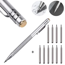 11PCS Alloy Scribe Pen Carbide Scriber Pen Metal Wood Glass Tile Cutting Marker Pencil Metalworking Woodworking Hand Tools