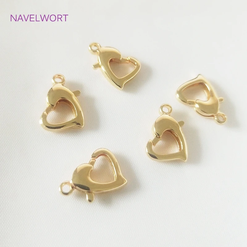Fashion 14K/18K Gold Plated Heart Lobster Claw Clasp High Quality Brass Metal Lobster Clasps Extension Chains Wholesale
Fashion 14K/18K Gold Plated Heart Lobster Claw Clasp High Quality Brass Metal Lobster Clasps Extension Chains Wholesale