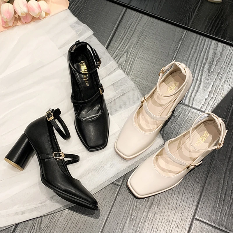 2022 Fashion Square Toe Ladies Pumps Shoes Buckle Strap Female Casual Outdoor Shallow Elegant Party Women High Heels Sandals
2022 Fashion Square Toe Ladies Pumps Shoes Buckle Strap Female Casual Outdoor Shallow Elegant Party Women High Heels Sandals