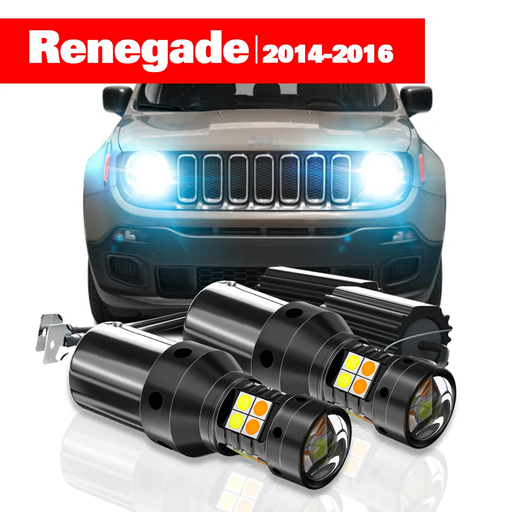 For Jeep Renegade Accessories 2pcs LED Dual Mode Turn Signal+Daytime Running Light DRL 2014 2015 2016
For Jeep Renegade Accessories 2pcs LED Dual Mode Turn Signal+Daytime Running Light DRL 2014 2015 2016