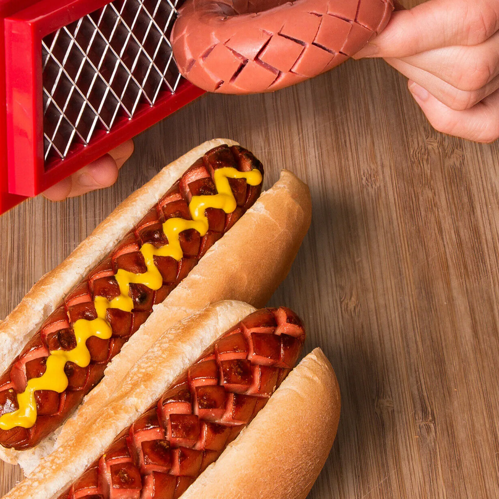 New Helper Kitchen Tool Sausage Hot Dog Cutter Safe Hot Dog Slicer Dicer Ham Cutter Kitchen Gadget Accessory For Barbecue
New Helper Kitchen Tool Sausage Hot Dog Cutter Safe Hot Dog Slicer Dicer Ham Cutter Kitchen Gadget Accessory For Barbecue