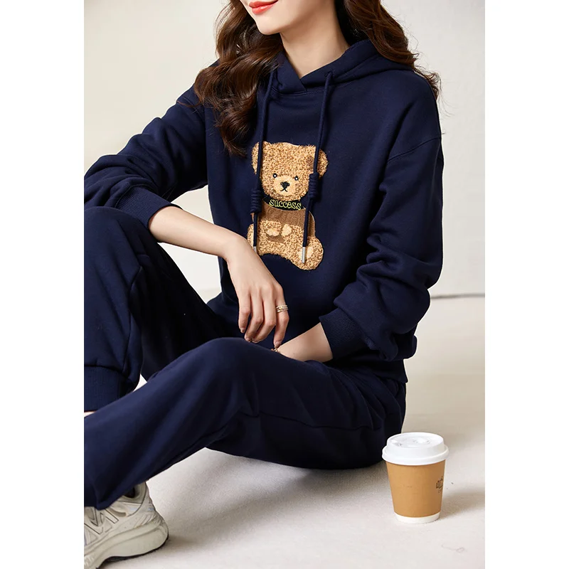 Vimly Winter Fleece Thick Hoodies Sweatpants Set 2022 Sports Casual Fashion Two-piece Pants Sets Outfit for Women V7291
Vimly Winter Fleece Thick Hoodies Sweatpants Set 2022 Sports Casual Fashion Two-piece Pants Sets Outfit for Women V7291