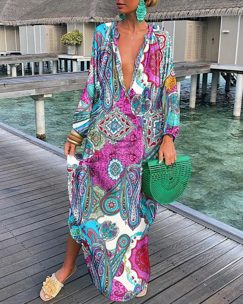 Summer Long Elegant Robe Dress 2023 Fashion Party Long Sleeve Dresses Women's Casual Sundress Vintage Dresses For Women Clothing
Summer Long Elegant Robe Dress 2023 Fashion Party Long Sleeve Dresses Women's Casual Sundress Vintage Dresses For Women Clothing